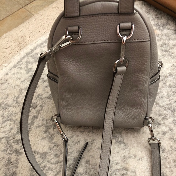 *** Michael Kors *** Grey Studded Leather Mini Backpack main image 5